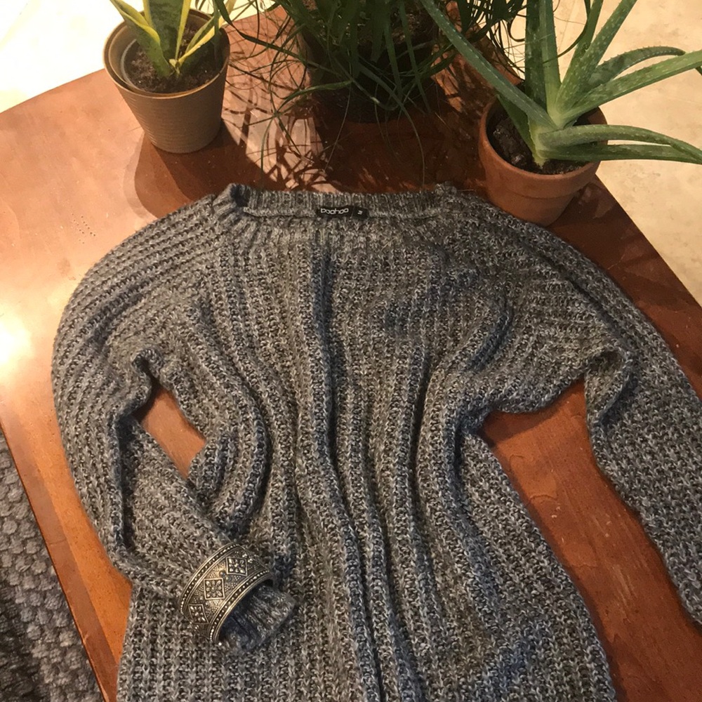 Gray Sweater Dress